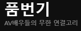성인AV - 품번기